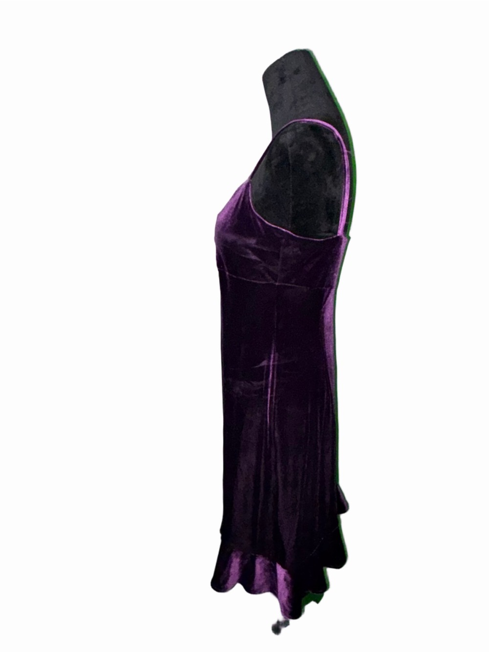 🆕💜 Muse Purple Velvet Ruched Bust Slip Mini Dress Size 8 - Picture 6 of 9